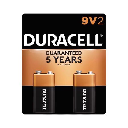 DURACELL Coppertop 9-Volt Alkaline Batteries 2 pk Carded MN1604B2Z